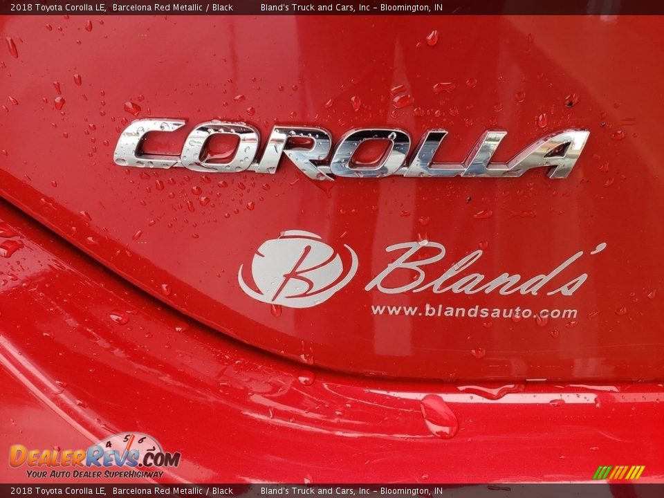 2018 Toyota Corolla LE Barcelona Red Metallic / Black Photo #31