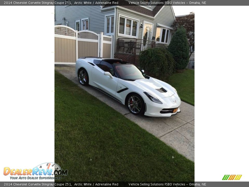 2014 Chevrolet Corvette Stingray Coupe Z51 Arctic White / Adrenaline Red Photo #10