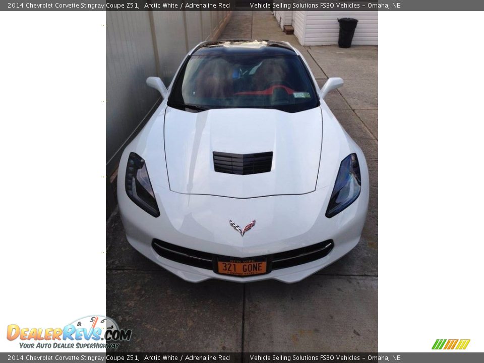 2014 Chevrolet Corvette Stingray Coupe Z51 Arctic White / Adrenaline Red Photo #12
