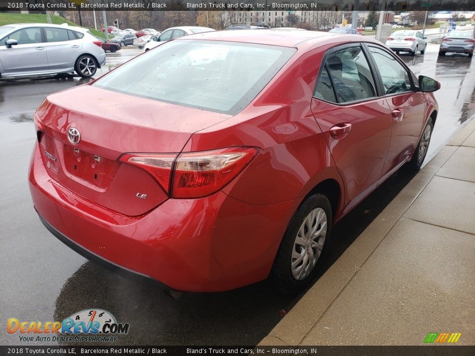 2018 Toyota Corolla LE Barcelona Red Metallic / Black Photo #35