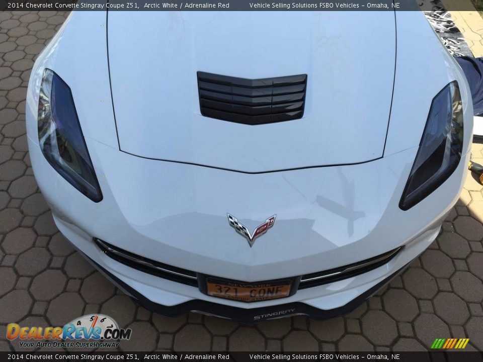 2014 Chevrolet Corvette Stingray Coupe Z51 Arctic White / Adrenaline Red Photo #16