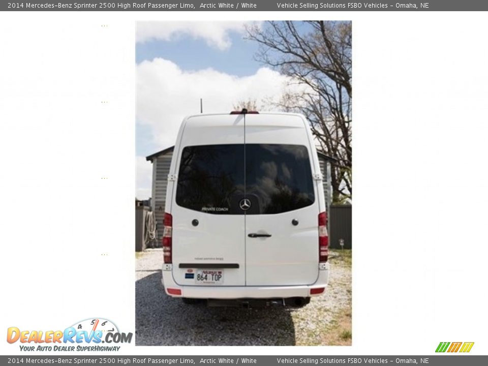 2014 Mercedes-Benz Sprinter 2500 High Roof Passenger Limo Arctic White / White Photo #3