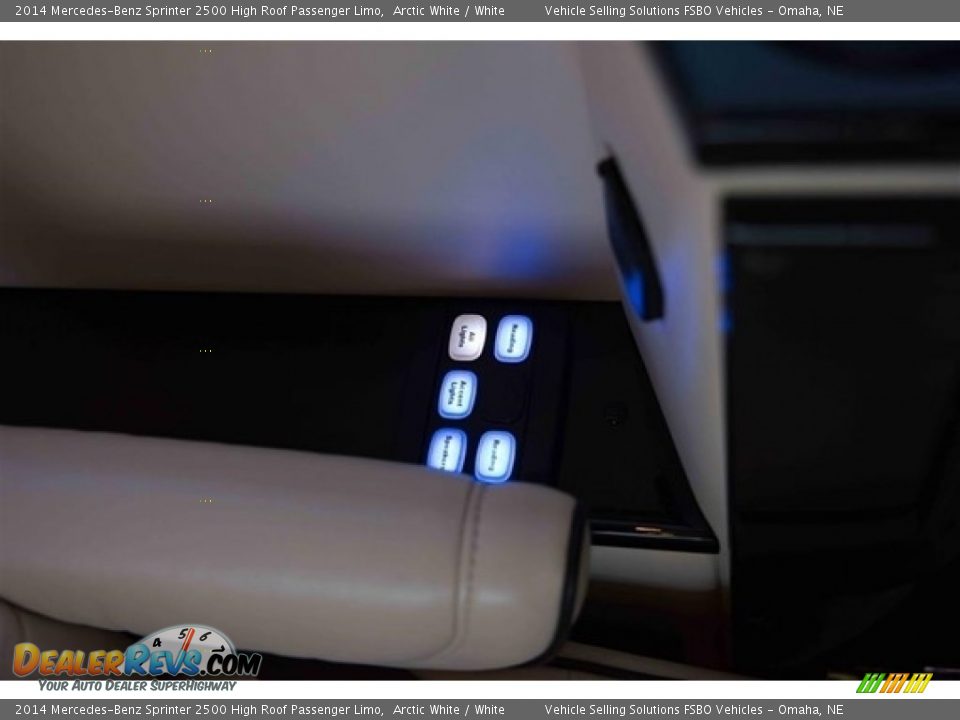 2014 Mercedes-Benz Sprinter 2500 High Roof Passenger Limo Arctic White / White Photo #10