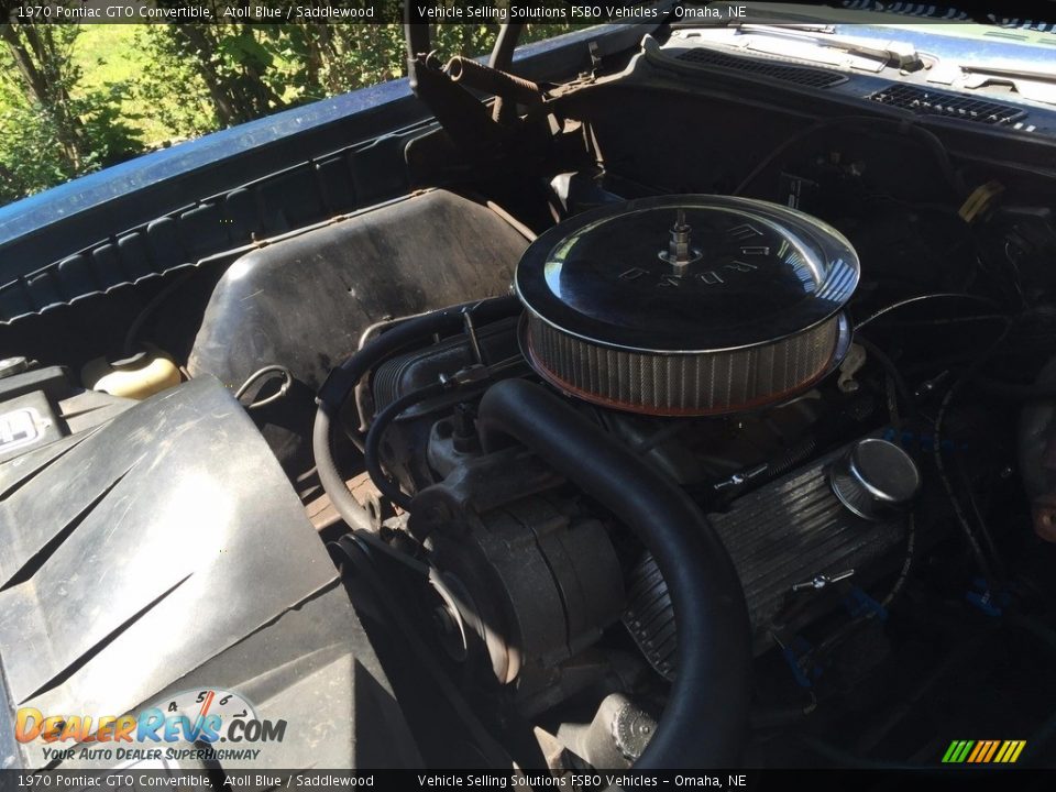 1970 Pontiac GTO Convertible Atoll Blue / Saddlewood Photo #21