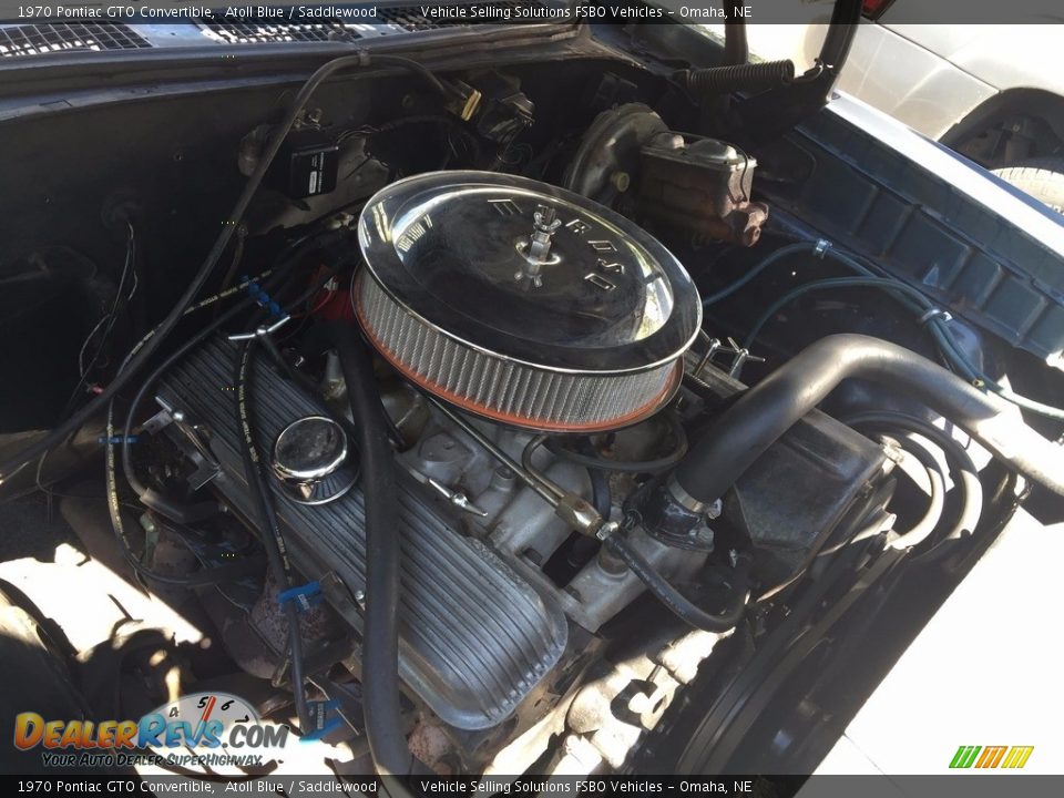 1970 Pontiac GTO Convertible Atoll Blue / Saddlewood Photo #22