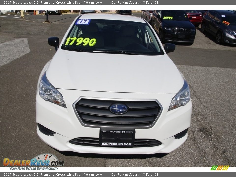 2017 Subaru Legacy 2.5i Premium Crystal White Pearl / Warm Ivory Photo #2
