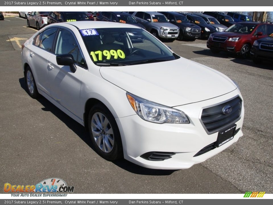 2017 Subaru Legacy 2.5i Premium Crystal White Pearl / Warm Ivory Photo #3