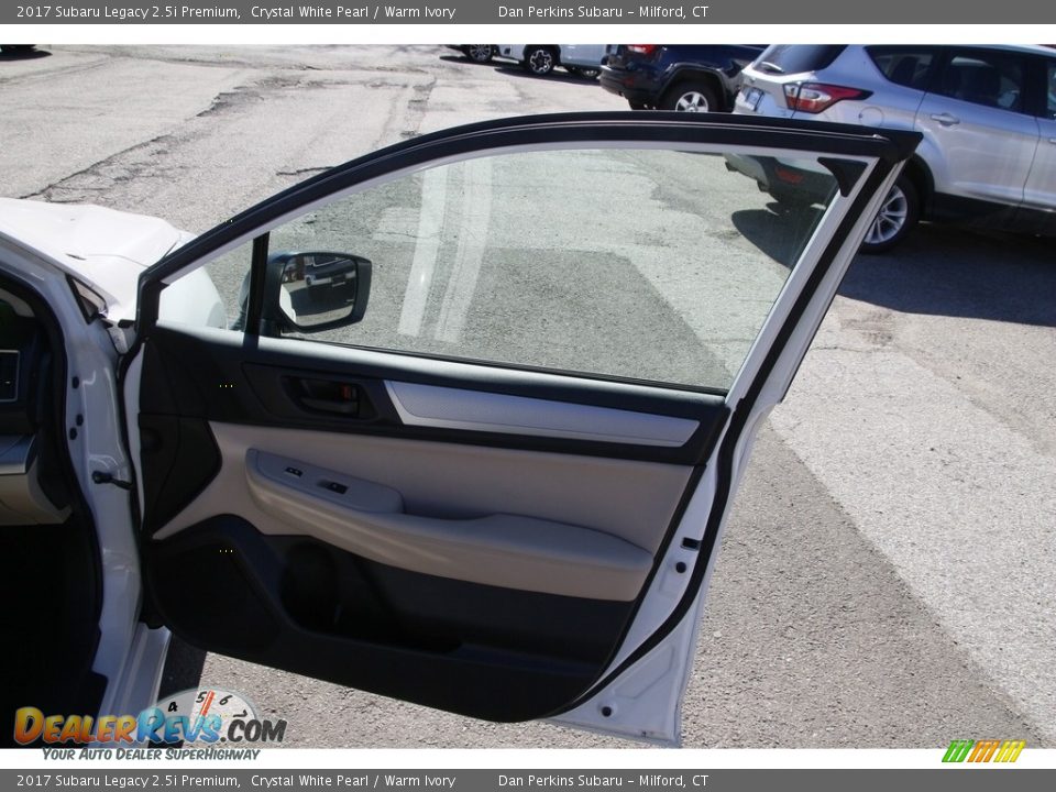 2017 Subaru Legacy 2.5i Premium Crystal White Pearl / Warm Ivory Photo #16