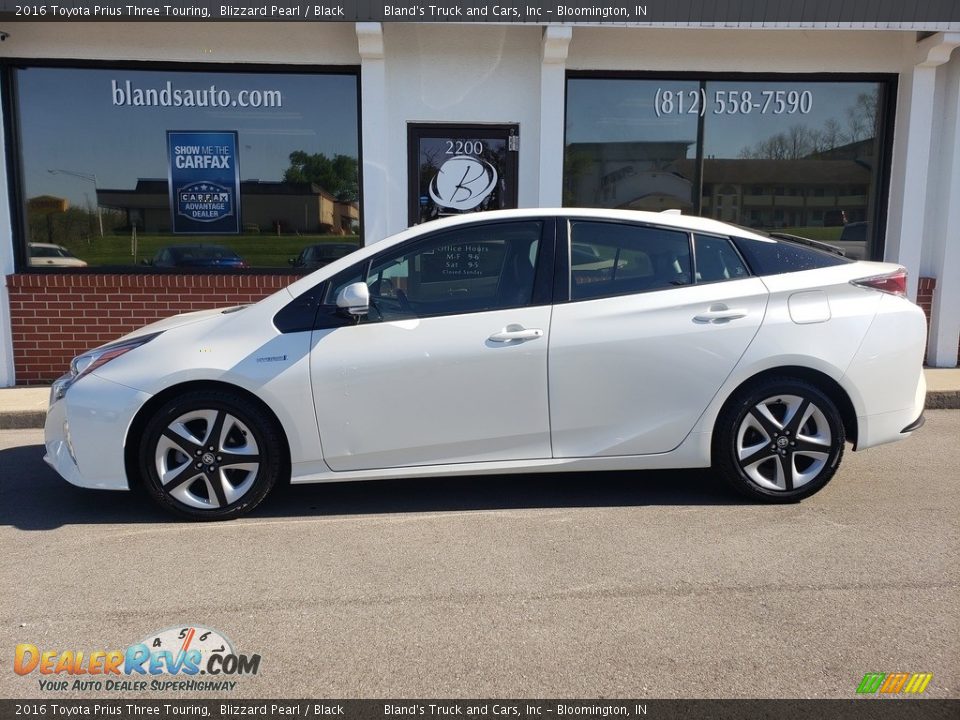 2016 Toyota Prius Three Touring Blizzard Pearl / Black Photo #1