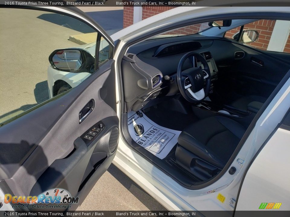 2016 Toyota Prius Three Touring Blizzard Pearl / Black Photo #2