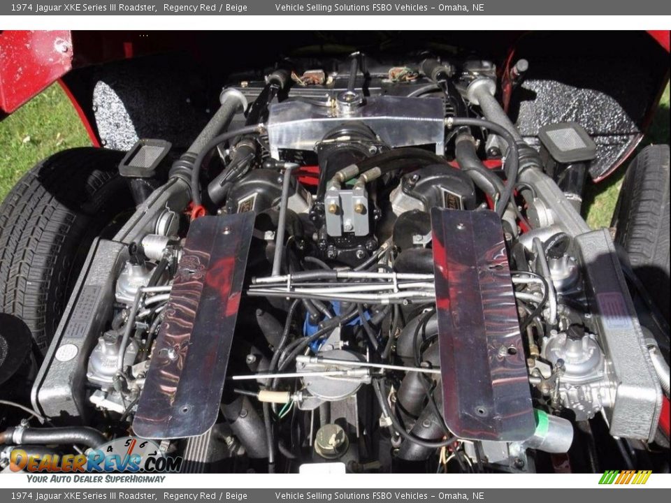 1974 Jaguar XKE Series III Roadster 5.3 Liter SOHC 24-Valve V12 Engine Photo #22