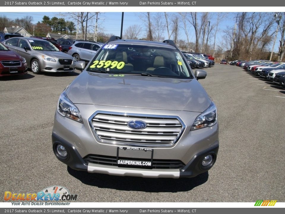 2017 Subaru Outback 2.5i Limited Carbide Gray Metallic / Warm Ivory Photo #2