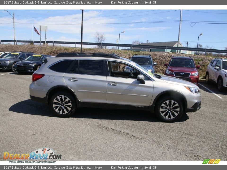 2017 Subaru Outback 2.5i Limited Carbide Gray Metallic / Warm Ivory Photo #4
