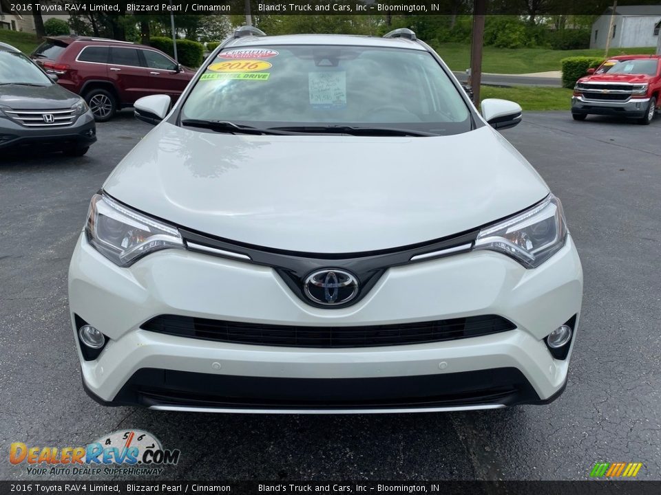 2016 Toyota RAV4 Limited Blizzard Pearl / Cinnamon Photo #3