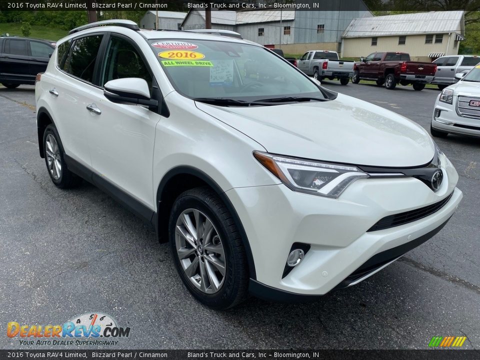 2016 Toyota RAV4 Limited Blizzard Pearl / Cinnamon Photo #4