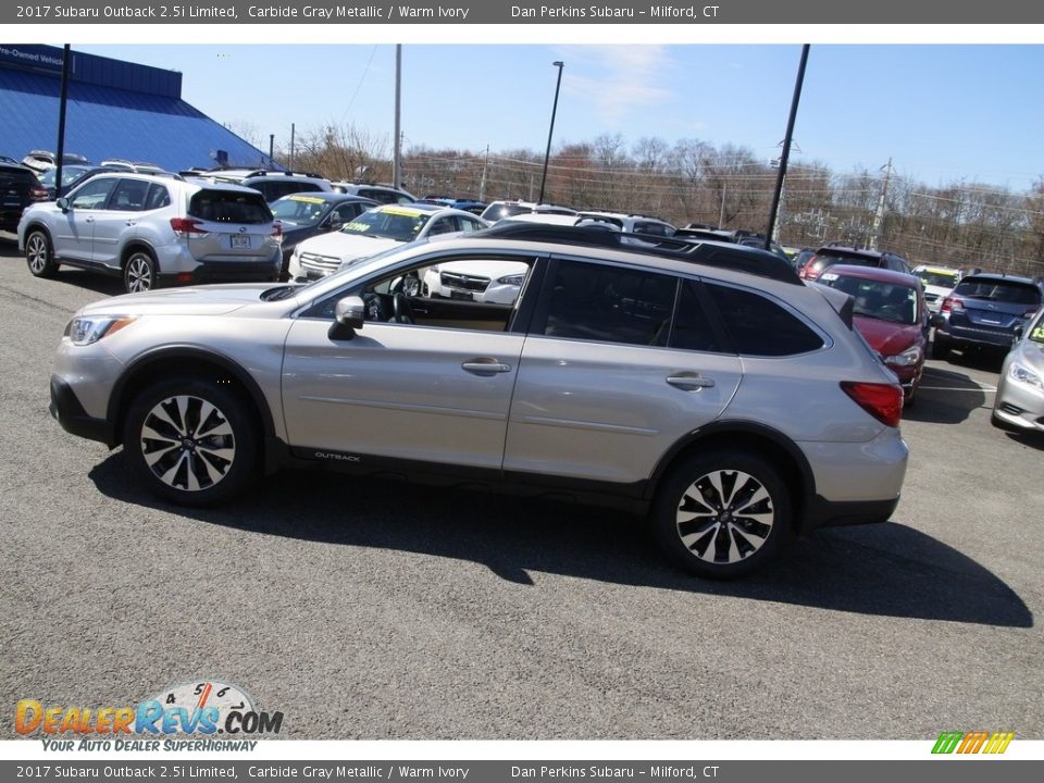 2017 Subaru Outback 2.5i Limited Carbide Gray Metallic / Warm Ivory Photo #8
