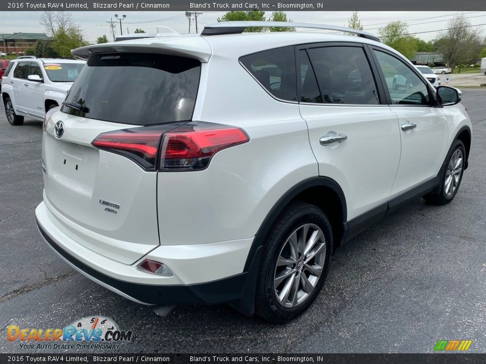 2016 Toyota RAV4 Limited Blizzard Pearl / Cinnamon Photo #6
