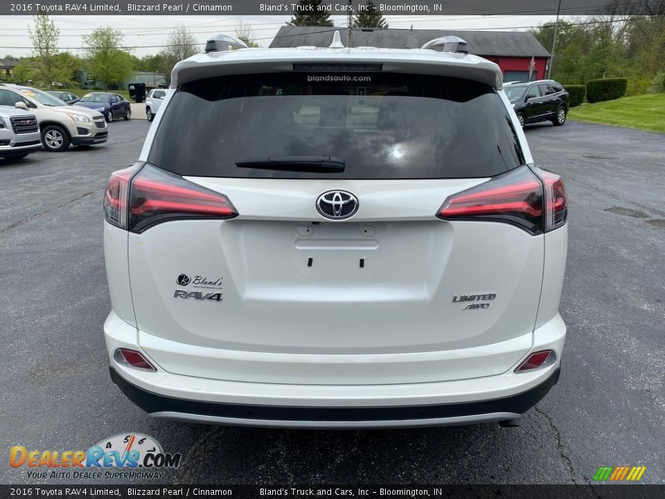 2016 Toyota RAV4 Limited Blizzard Pearl / Cinnamon Photo #7