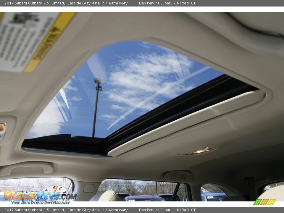 2017 Subaru Outback 2.5i Limited Carbide Gray Metallic / Warm Ivory Photo #11