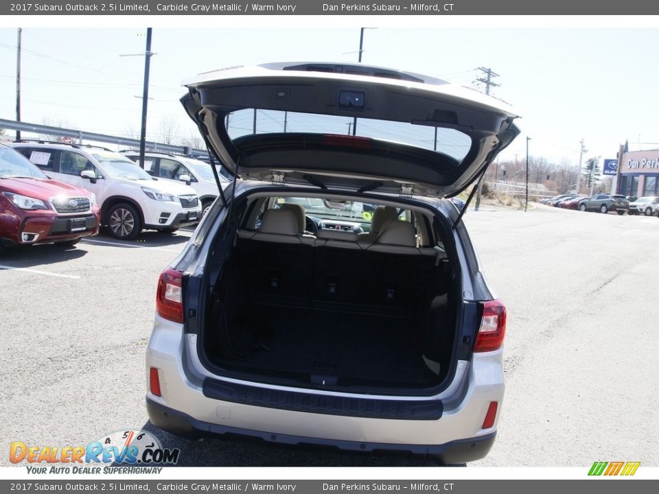 2017 Subaru Outback 2.5i Limited Carbide Gray Metallic / Warm Ivory Photo #14