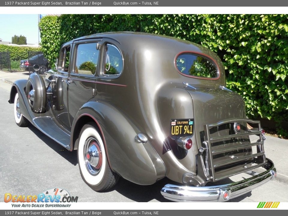 1937 Packard Super Eight Sedan Brazilian Tan / Beige Photo #6