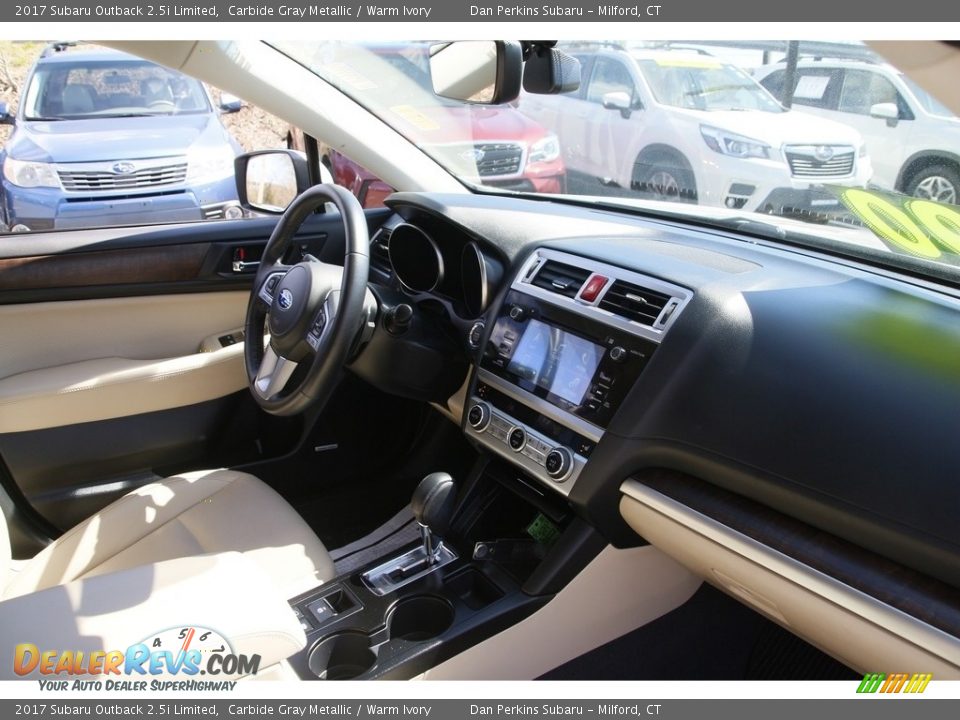 2017 Subaru Outback 2.5i Limited Carbide Gray Metallic / Warm Ivory Photo #16