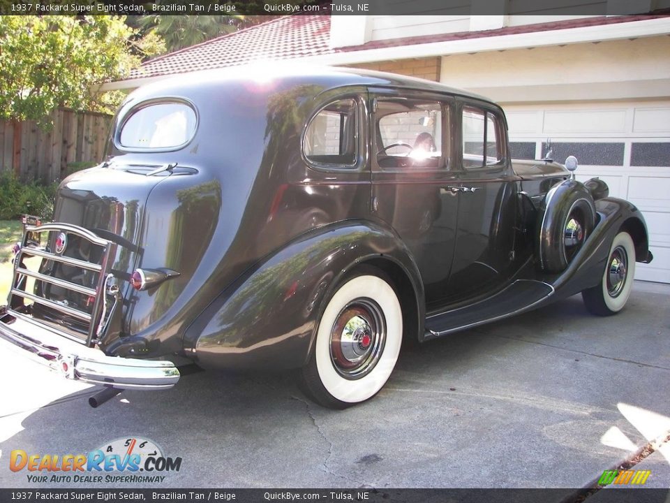 1937 Packard Super Eight Sedan Brazilian Tan / Beige Photo #8