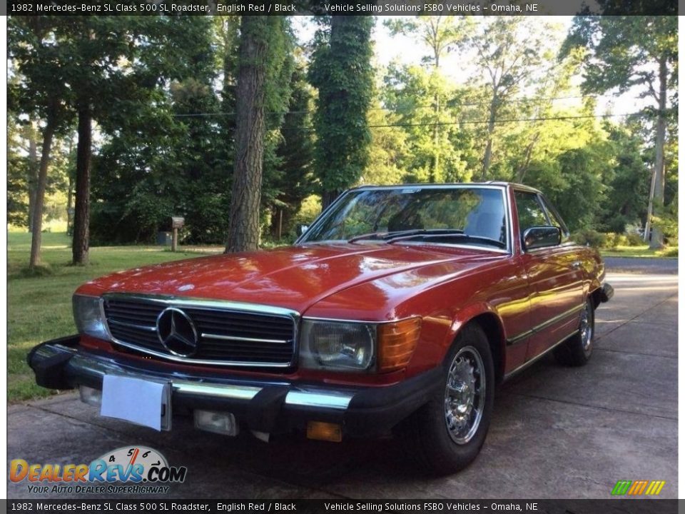 1982 Mercedes-Benz SL Class 500 SL Roadster English Red / Black Photo #1