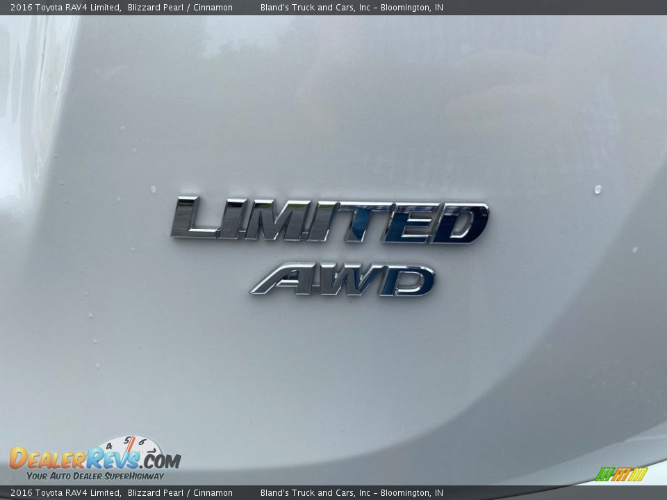 2016 Toyota RAV4 Limited Blizzard Pearl / Cinnamon Photo #14
