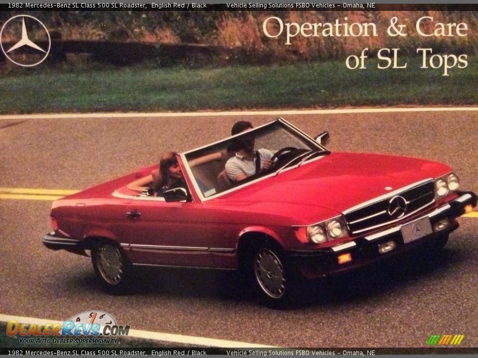 1982 Mercedes-Benz SL Class 500 SL Roadster English Red / Black Photo #2