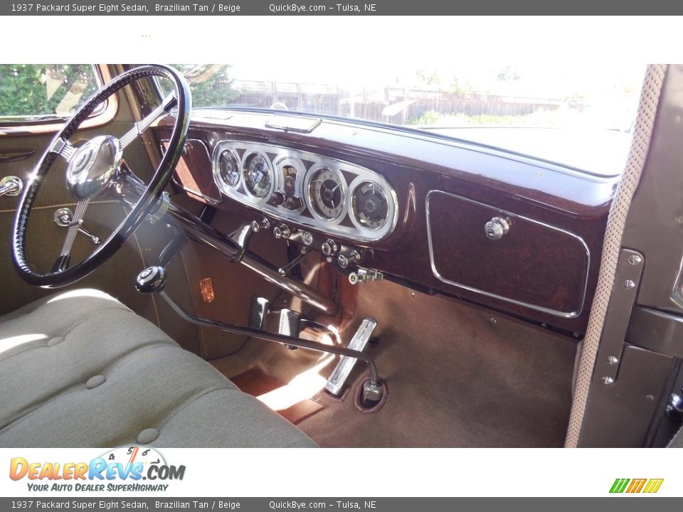 Beige Interior - 1937 Packard Super Eight Sedan Photo #10