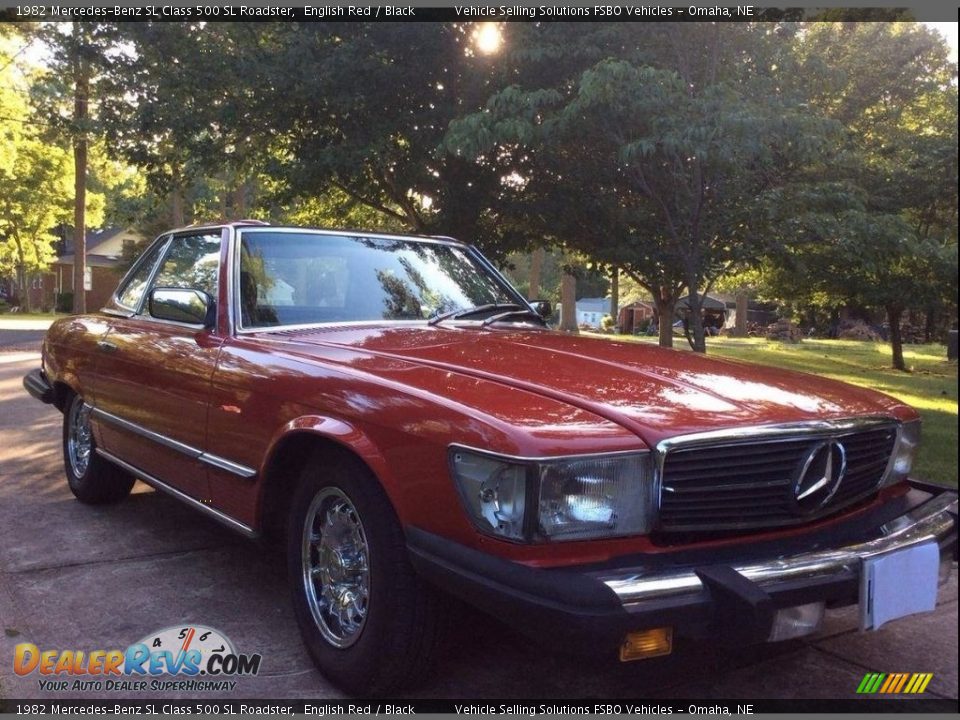 1982 Mercedes-Benz SL Class 500 SL Roadster English Red / Black Photo #3