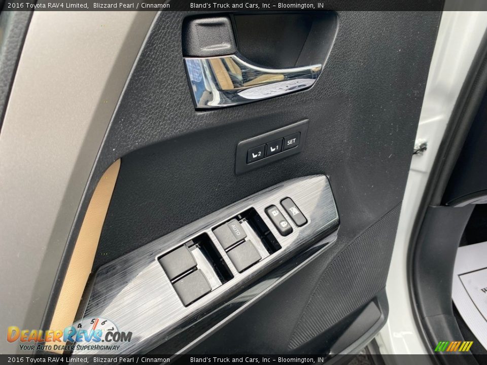 2016 Toyota RAV4 Limited Blizzard Pearl / Cinnamon Photo #16