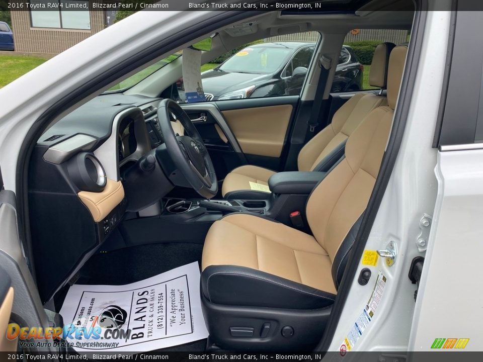 2016 Toyota RAV4 Limited Blizzard Pearl / Cinnamon Photo #17