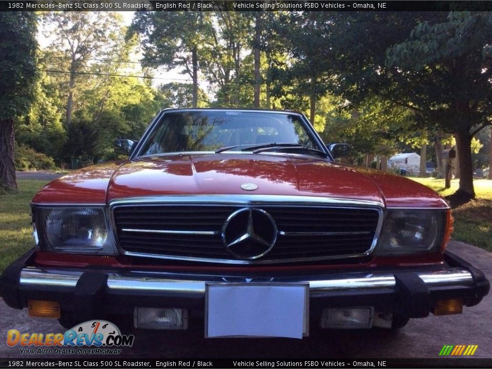 1982 Mercedes-Benz SL Class 500 SL Roadster English Red / Black Photo #4