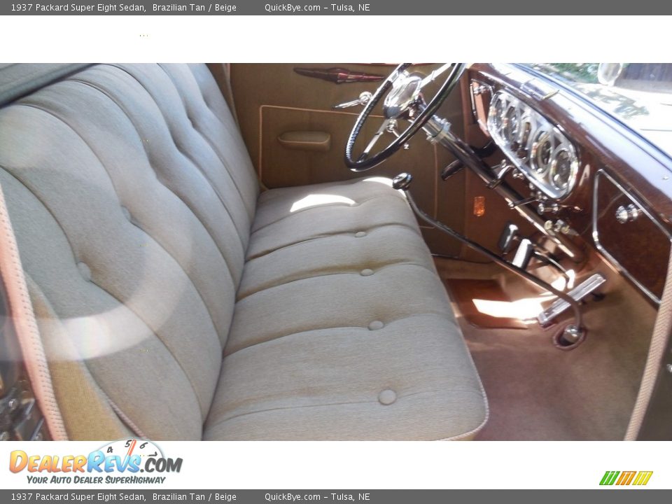 Front Seat of 1937 Packard Super Eight Sedan Photo #12