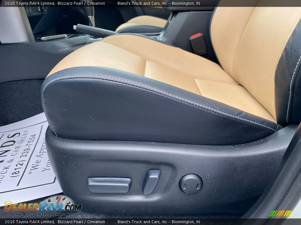 2016 Toyota RAV4 Limited Blizzard Pearl / Cinnamon Photo #18