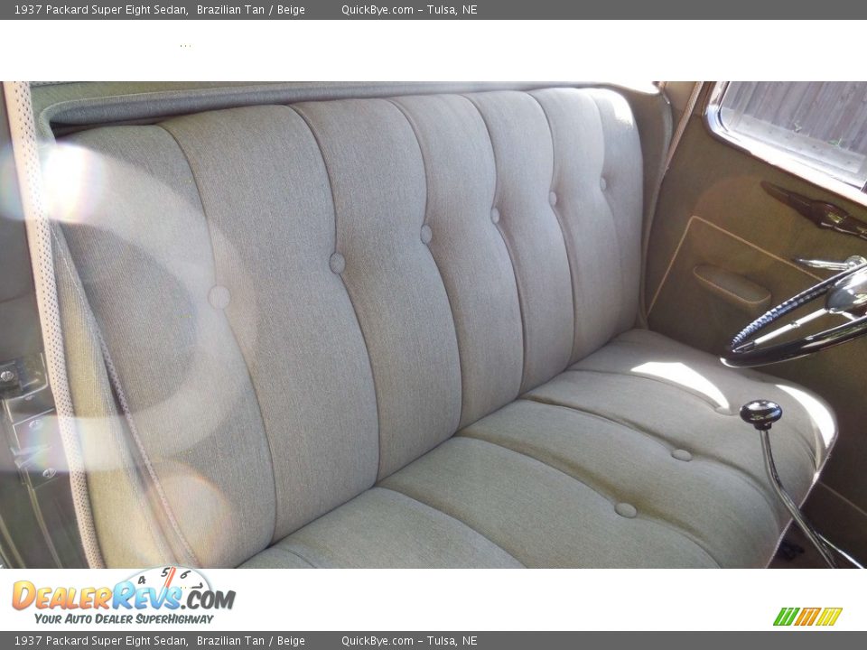 Front Seat of 1937 Packard Super Eight Sedan Photo #13