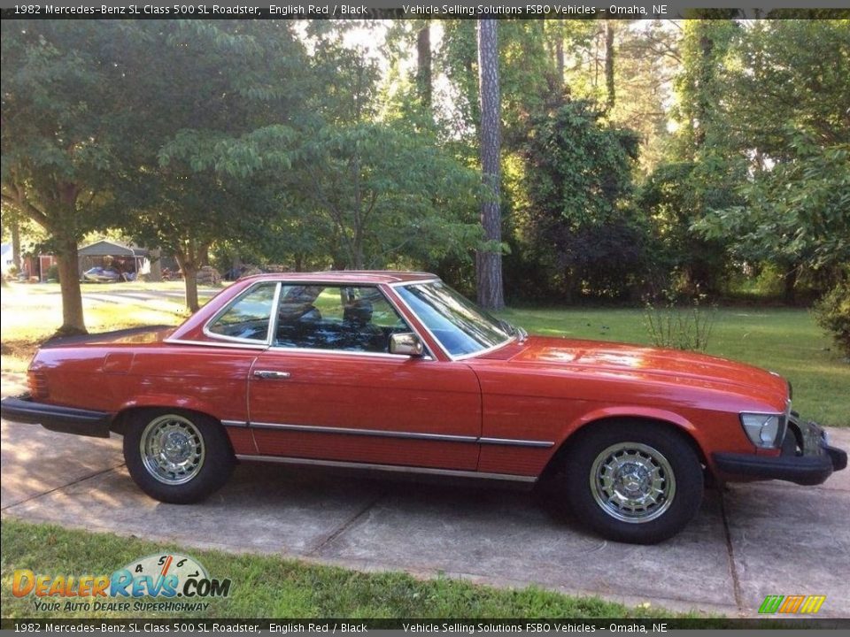 1982 Mercedes-Benz SL Class 500 SL Roadster English Red / Black Photo #5