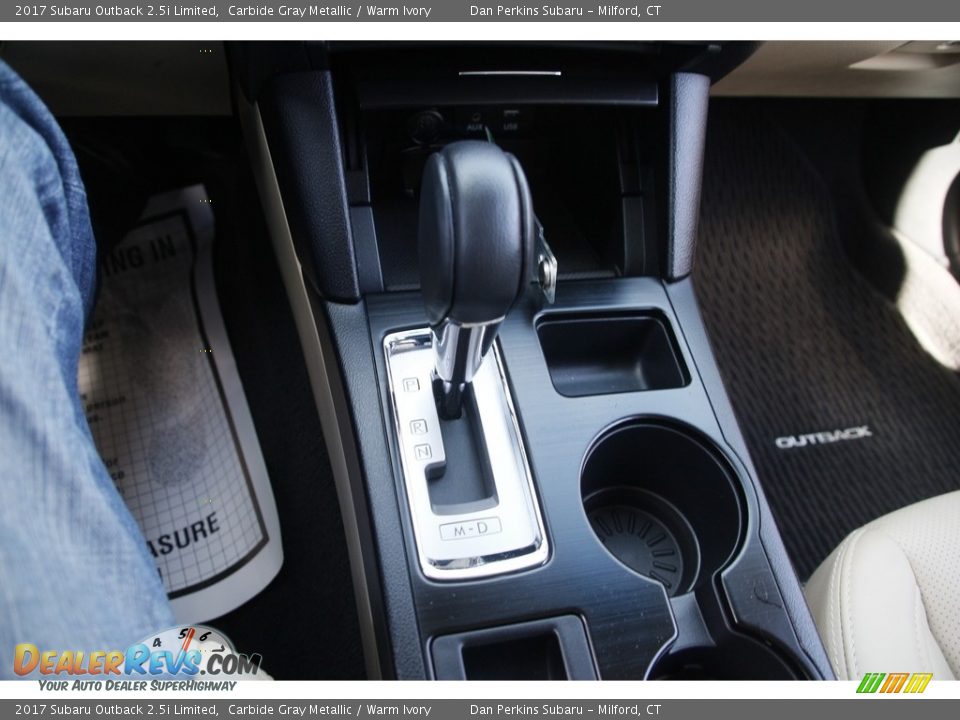 2017 Subaru Outback 2.5i Limited Carbide Gray Metallic / Warm Ivory Photo #23