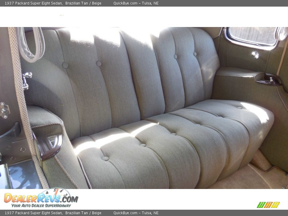 Rear Seat of 1937 Packard Super Eight Sedan Photo #14