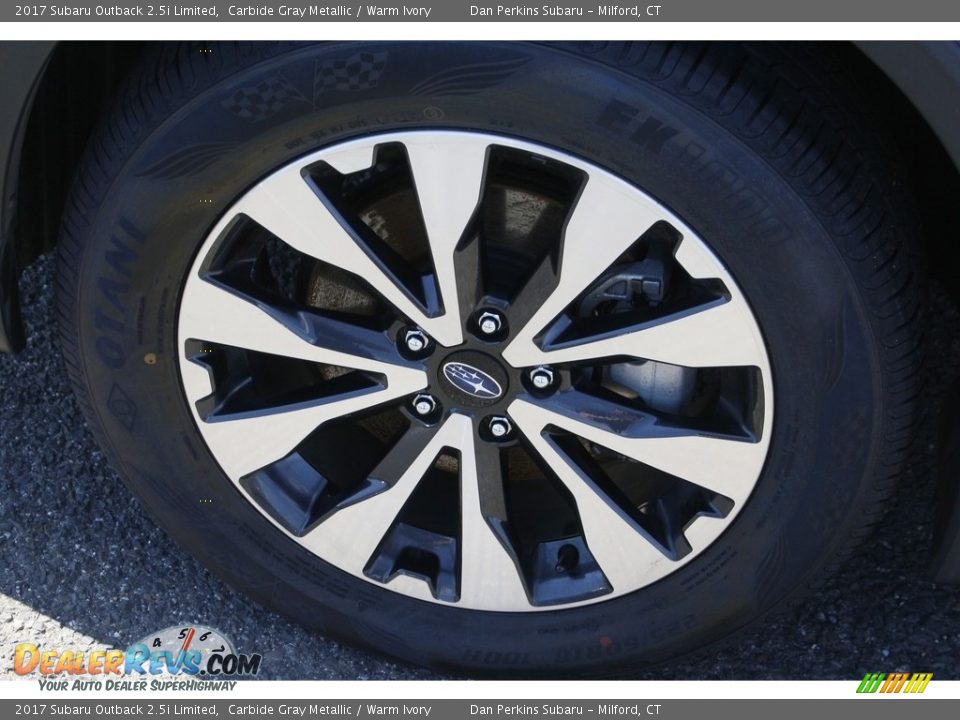 2017 Subaru Outback 2.5i Limited Carbide Gray Metallic / Warm Ivory Photo #24