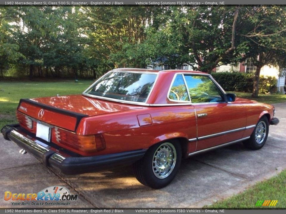 1982 Mercedes-Benz SL Class 500 SL Roadster English Red / Black Photo #6