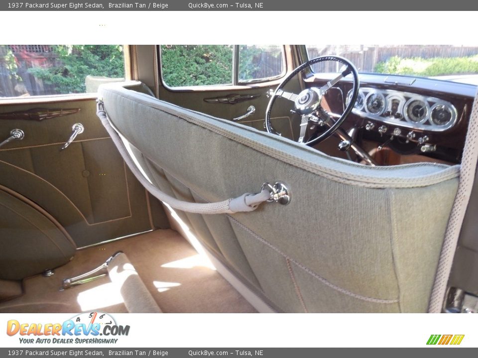 Rear Seat of 1937 Packard Super Eight Sedan Photo #15