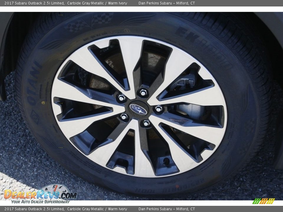 2017 Subaru Outback 2.5i Limited Carbide Gray Metallic / Warm Ivory Photo #25