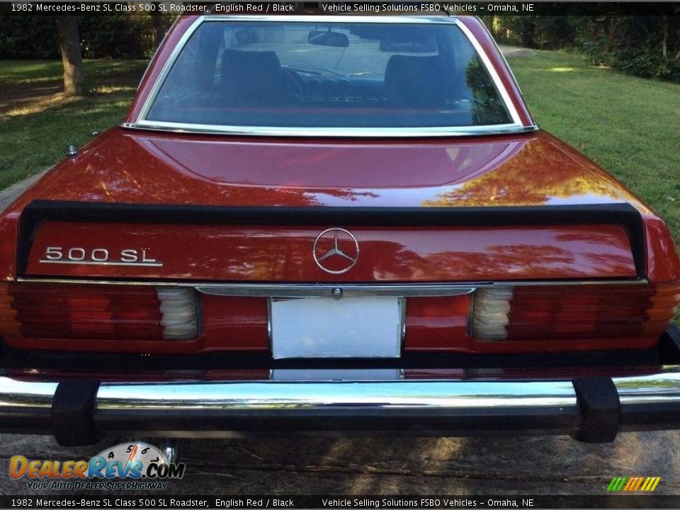 1982 Mercedes-Benz SL Class 500 SL Roadster English Red / Black Photo #7