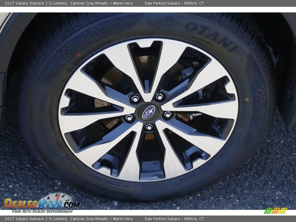 2017 Subaru Outback 2.5i Limited Carbide Gray Metallic / Warm Ivory Photo #26