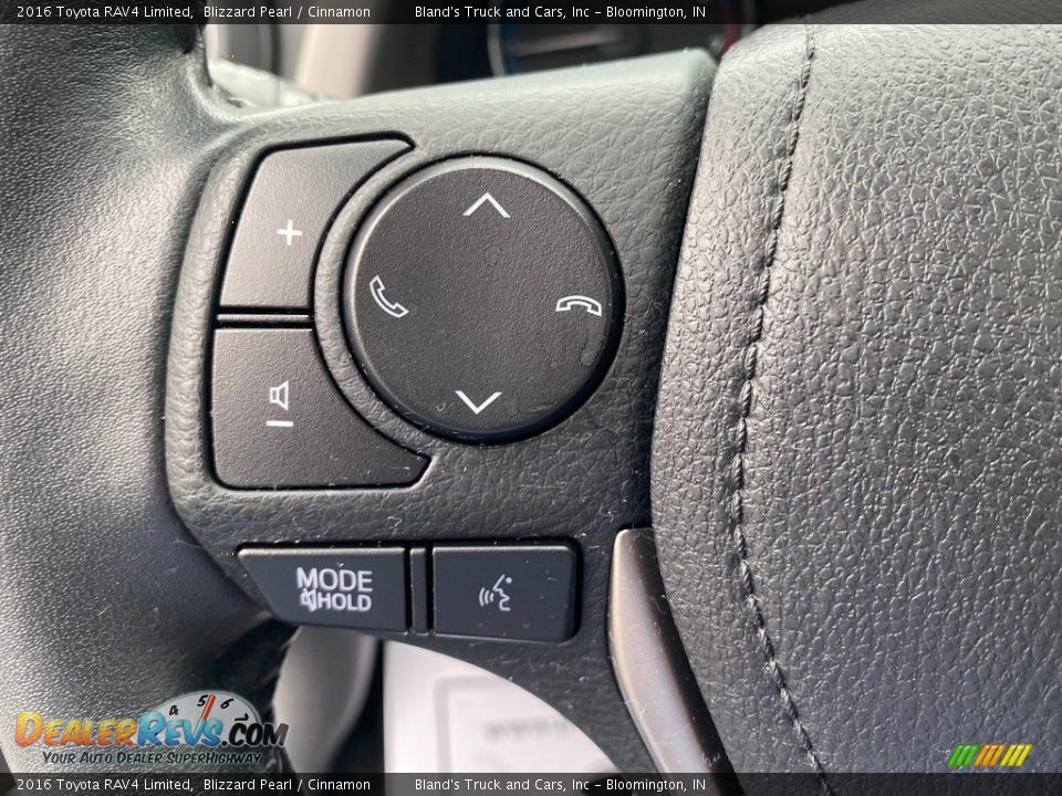 2016 Toyota RAV4 Limited Blizzard Pearl / Cinnamon Photo #21