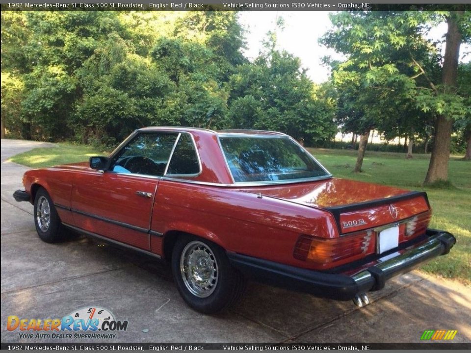 1982 Mercedes-Benz SL Class 500 SL Roadster English Red / Black Photo #8