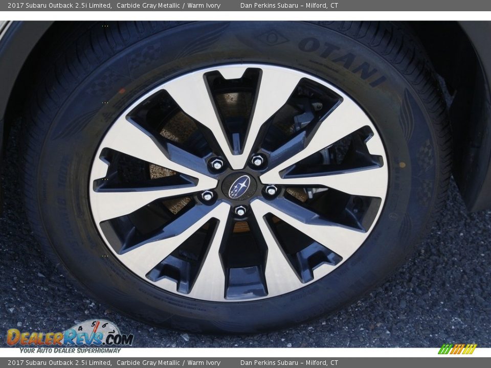 2017 Subaru Outback 2.5i Limited Carbide Gray Metallic / Warm Ivory Photo #27